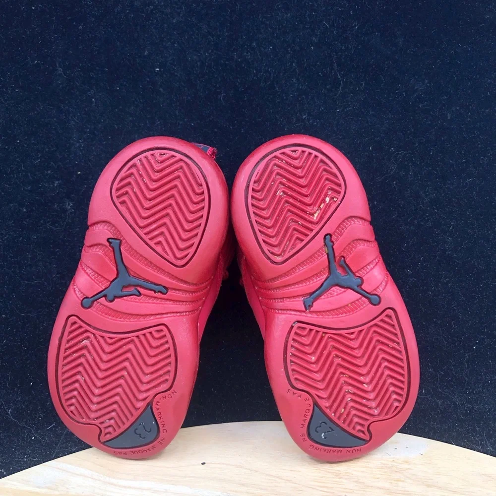 Nike Air Jordan 12 XII Retro TD Bulls Gym Red 850000-601 Shoes Toddler Size 10C - Picture 10 of 10